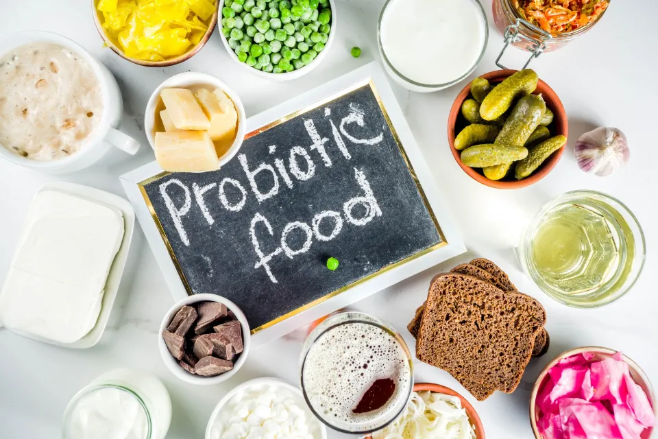 Alimentos probióticos -salud y bienestar 
