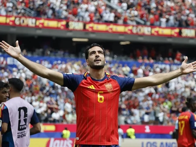 jugador-de-la-seleccion-espanola-celebrando-la-victoria-ante-belgica|Foto: EFE 