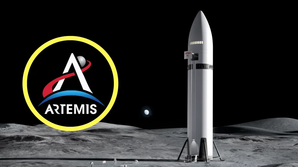 Modelo de la nave Starship de SpaceX que competirá para llevar la cápsula Orion en la misión Artemis III | Foto: SpaceX