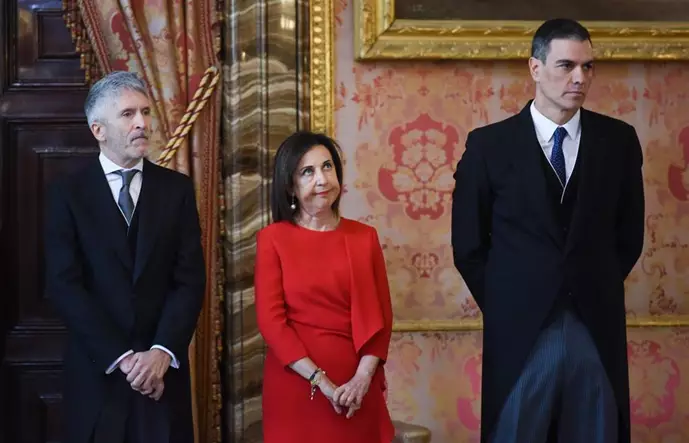 Sánchez , Marlaska, Robles | Europa Press 