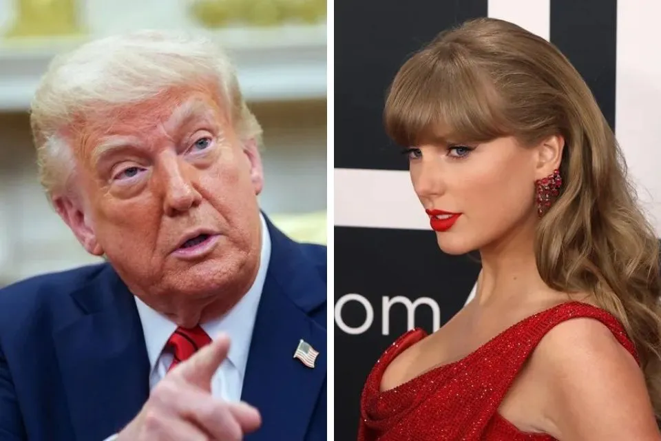 Combo de fotografías de Taylor Swift y Donald Trump|Foto: EFE/Octavio Guzmán/Chris Kleponis Trump volvió a atacar a Taylor Swift: «Ella ya no es popular» 