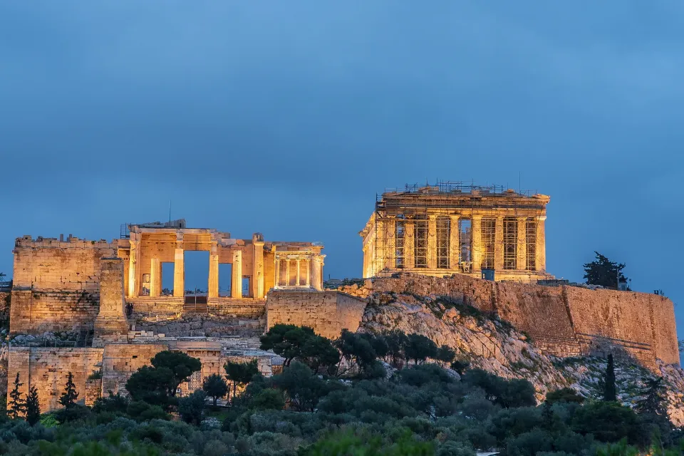 Grecia - paisaje - playa - vacaciones - mar - vista panorámica - monumentos históricos