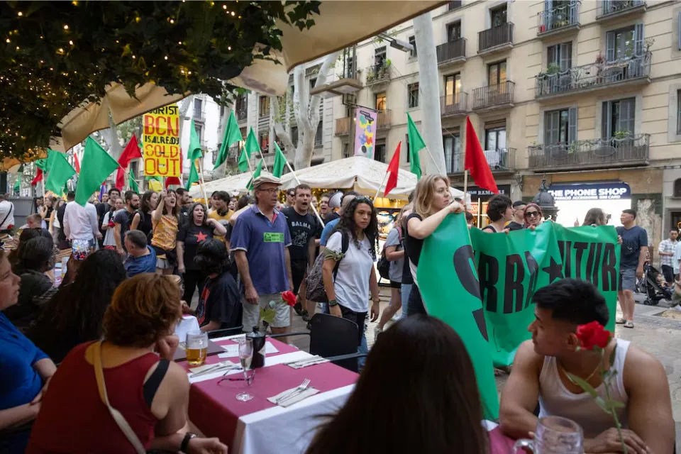 Protesta contra el turismo Barcelona