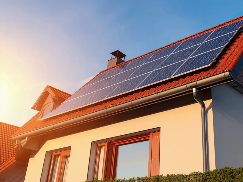 Instalación de paneles solares fotovoltaicos en el tejado de una vivienda