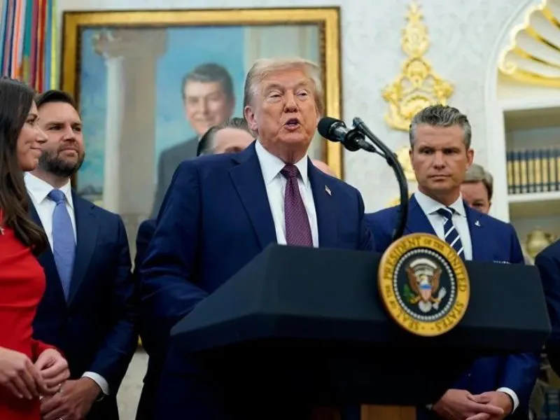 El presidente de EEUU, Donald Trump, en la Casa Blanca|Foto: EFE/Al Drago/Pool EEUU destruye embarcación con drogas en el Caribe: Trump vincula ataque a Venezuela